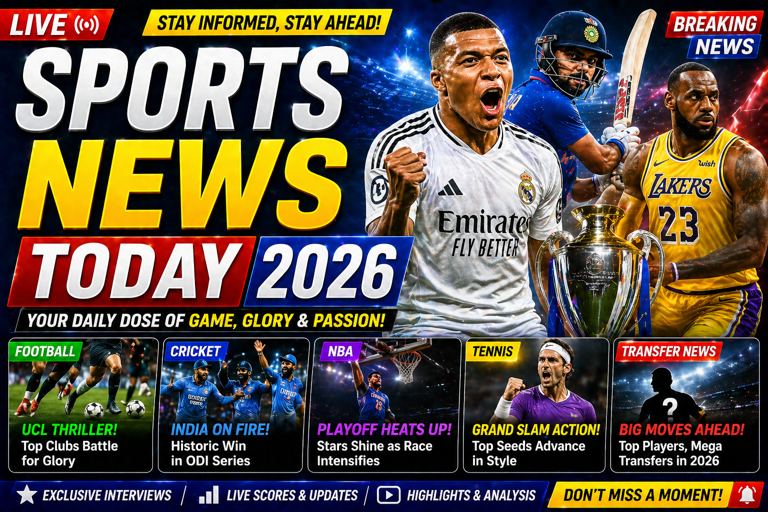 Sports News Today 2026