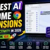 10 Best AI Chrome Extensions for Productivity in 2026 (Boost Work 10X)