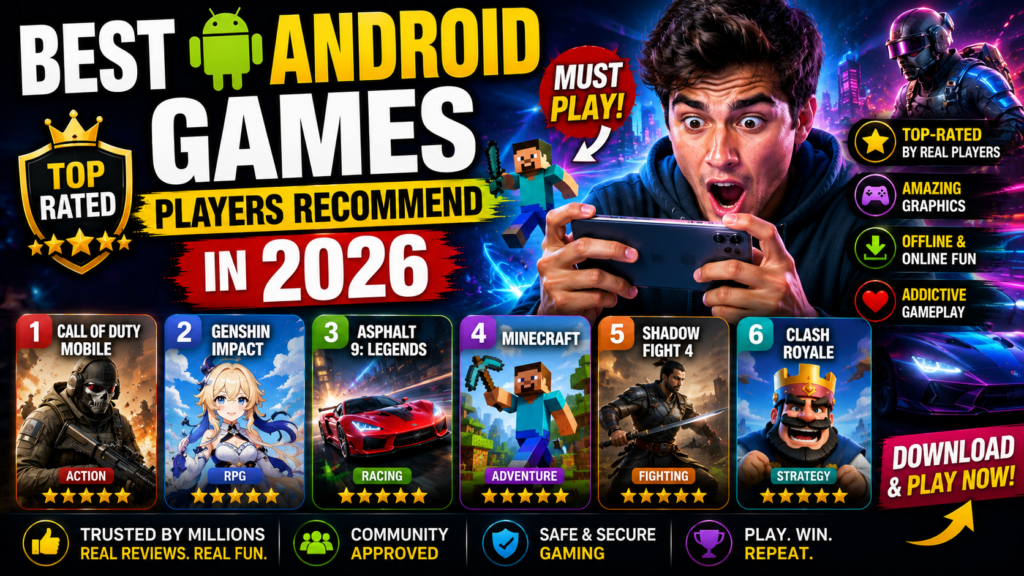 Best Android Games Players Recommend in 2026