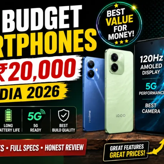 Best Budget Smartphones Under ₹20,000 in India 2026