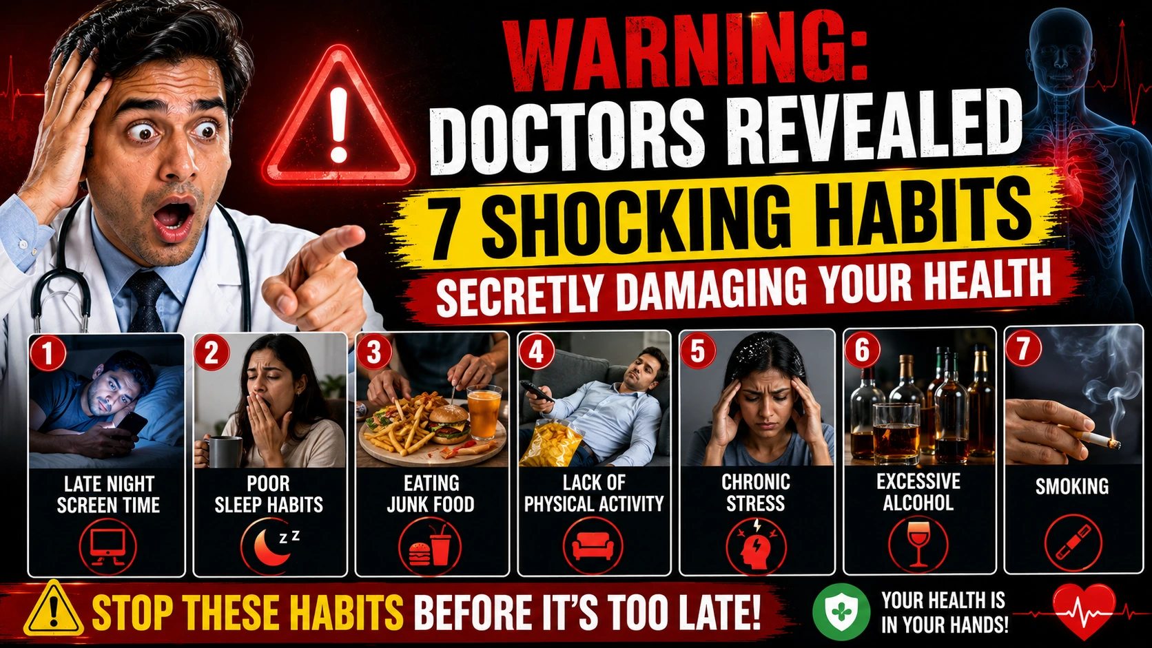 Doctors Revealed 7 Shocking Habits Secretly Damaging Your Health