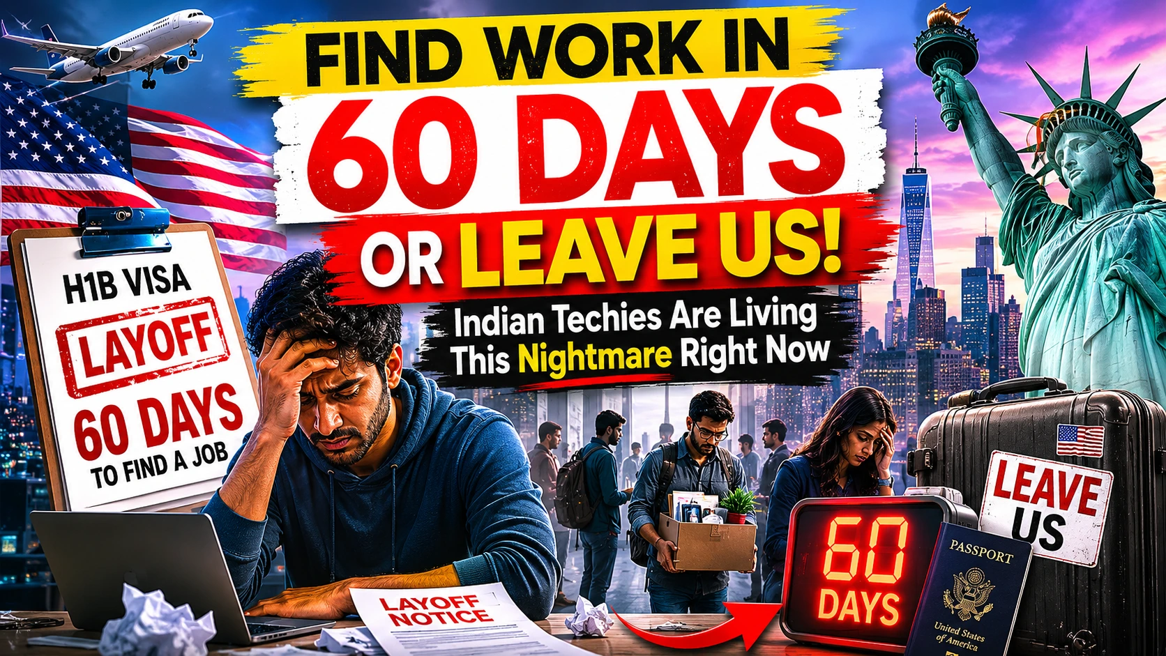 Find Work In 60 Days Or Leave US: Indian Techies Are Living This Nightmare Right Now