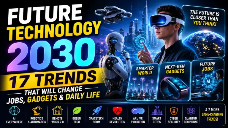 Future Technology 2030: 17 Trends That Will Change Jobs, Gadgets & Daily Life