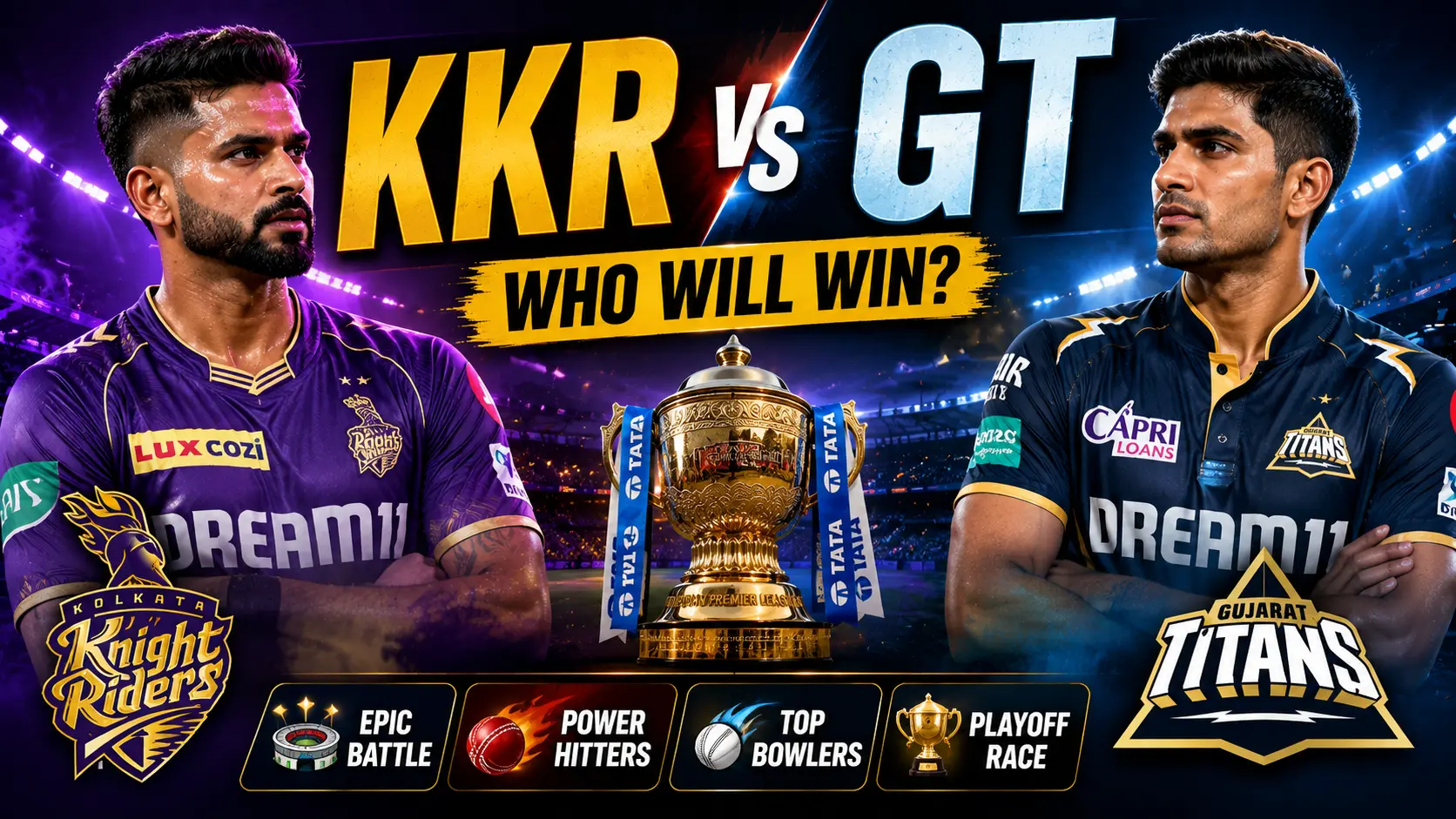 KKR vs GT Match Today