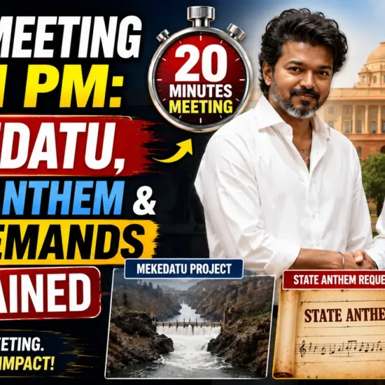 Vijay's big meeting with PM
