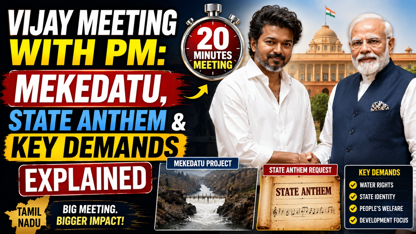 Vijay's big meeting with PM