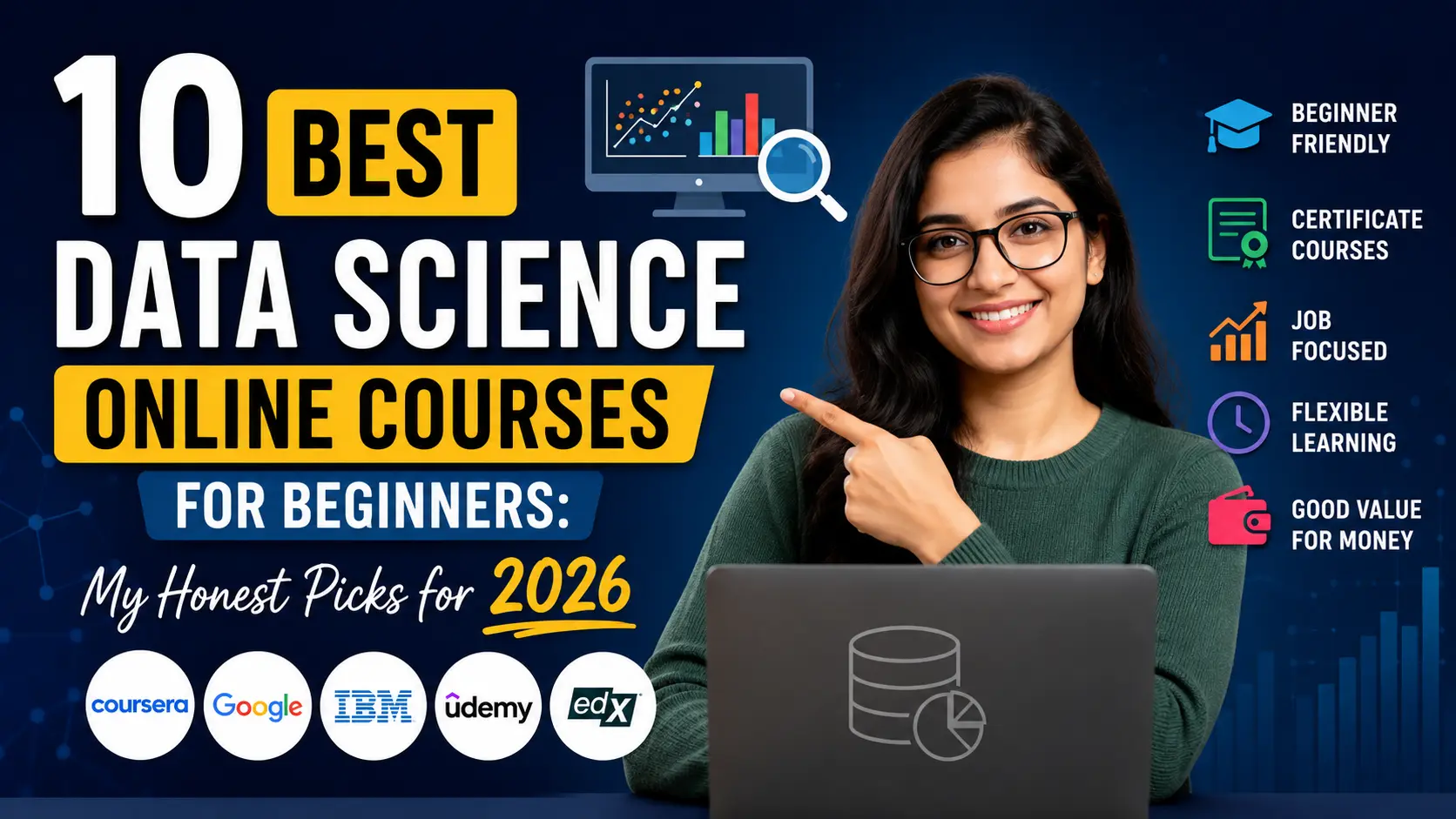 Data science courses for beginners 2026