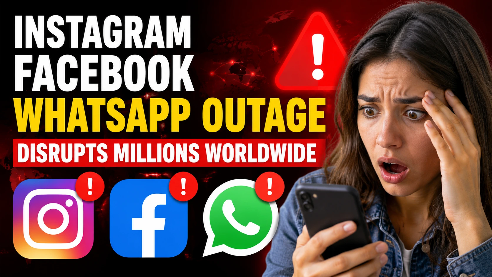 WhatsApp, Instagram, Facebook outage alert