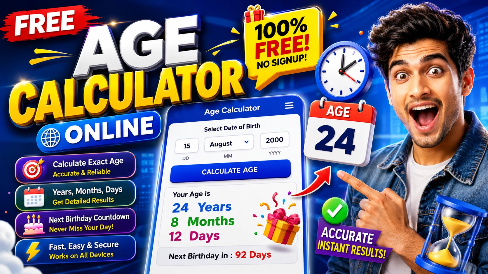 Free Age Calculator Online