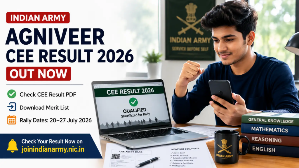 How to Check Agniveer CEE Result 2026